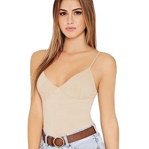 Forever 21 Ribbed Cami Bodysuit
